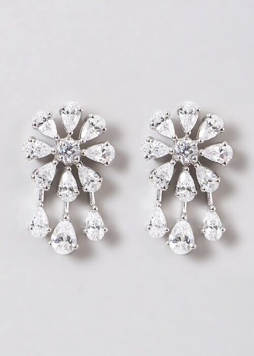 Radiance in White – Handmade Earrings